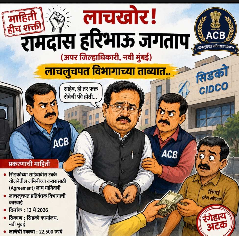 डिजिटल 7/12 चे जनक ठरलेले अपर जिल्हाधिकारी रामदास जगताप ACB च्या जाळ्यात